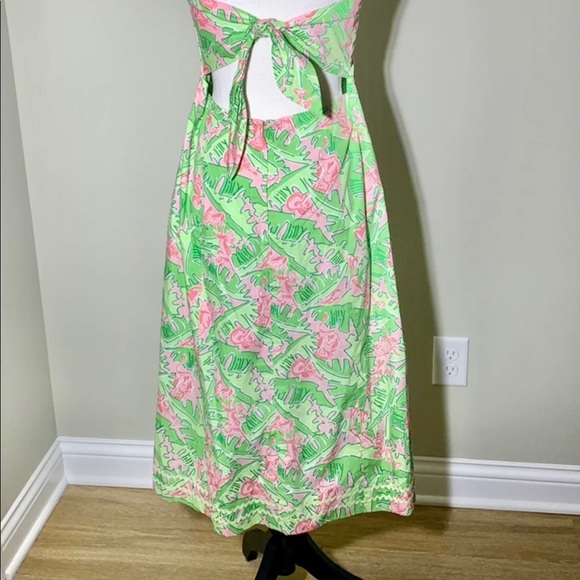 Vintage Lilly Pulitzer Strapless Dress in Musical Monkeys - Picture 3 of 9